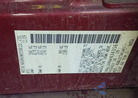 2010 Nissan Altima S from USA, damaged, VIN 1N4AL2AP8AN434356